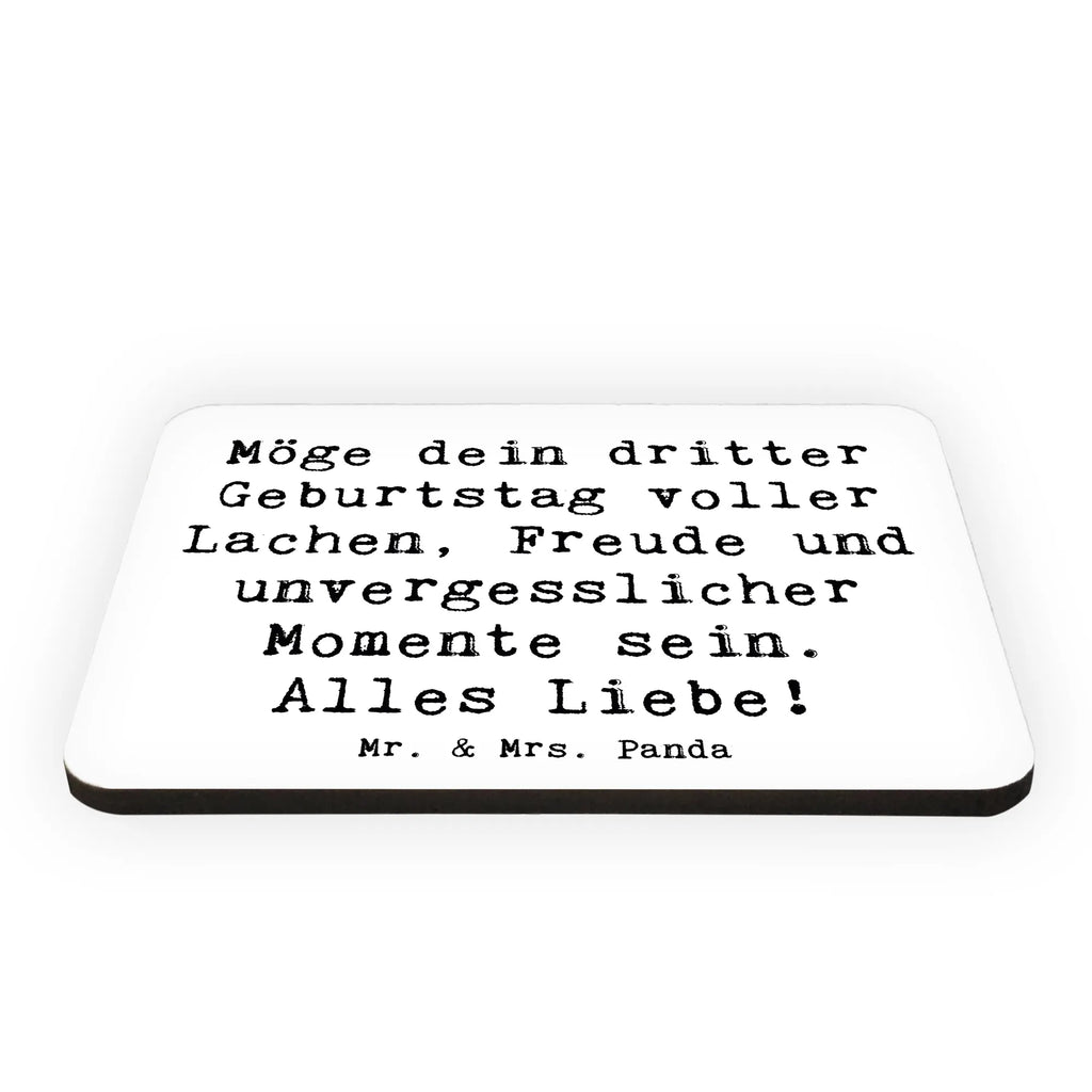 Magnet Saying Möge dein dritter Geburtstag voller Lachen, Freude und unvergesslicher Momente sein. Alles Liebe! Whiteboard Magnet, Dekomagnet, Kühlschrankmagnet, Souvenir Magnet, Pinnwandmagnet, Motivmagnete, Kühlschrank Dekoration, Notiz Magnet, Geburtstag, Geburtstagsgeschenk, Geschenk