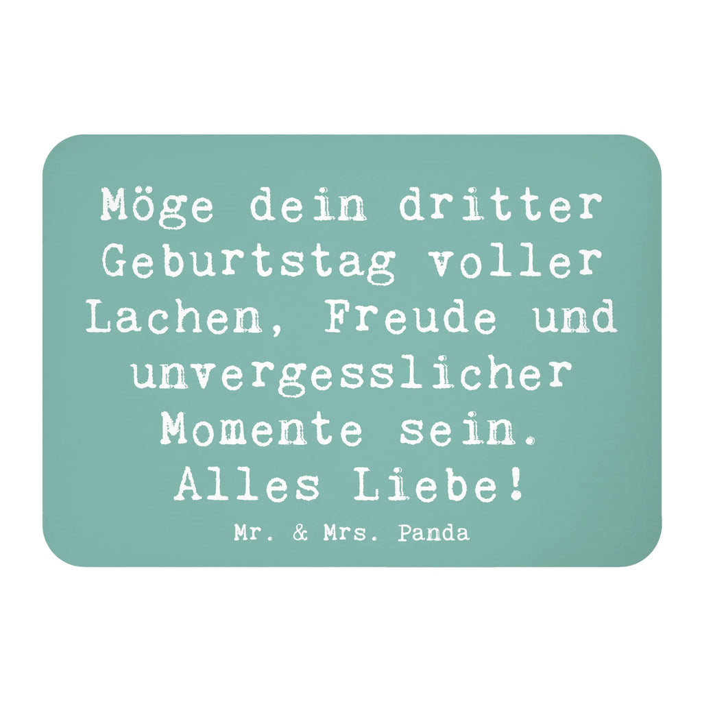 Magnet Saying Möge dein dritter Geburtstag voller Lachen, Freude und unvergesslicher Momente sein. Alles Liebe! Whiteboard Magnet, Dekomagnet, Kühlschrankmagnet, Souvenir Magnet, Pinnwandmagnet, Motivmagnete, Kühlschrank Dekoration, Notiz Magnet, Geburtstag, Geburtstagsgeschenk, Geschenk