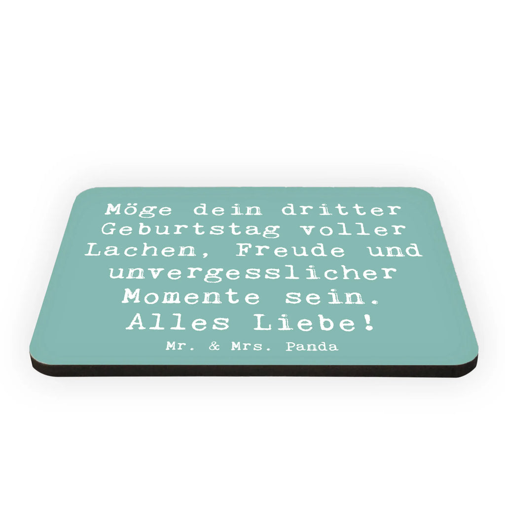 Magnet Saying Möge dein dritter Geburtstag voller Lachen, Freude und unvergesslicher Momente sein. Alles Liebe! Whiteboard Magnet, Dekomagnet, Kühlschrankmagnet, Souvenir Magnet, Pinnwandmagnet, Motivmagnete, Kühlschrank Dekoration, Notiz Magnet, Geburtstag, Geburtstagsgeschenk, Geschenk