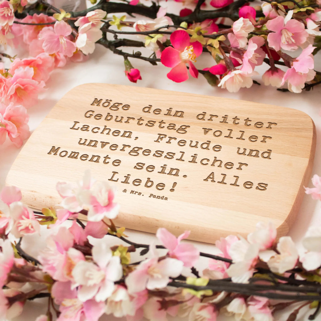 Küchenbrett Spruch 3. Geburtstag Glück Frühstücksbrettchen, Schneidebrett, Frühstücksbrett, Schneidebrett Holz, Küchenbrett, Holzbrett, Geburtstag, Geburtstagsgeschenk, Geschenk