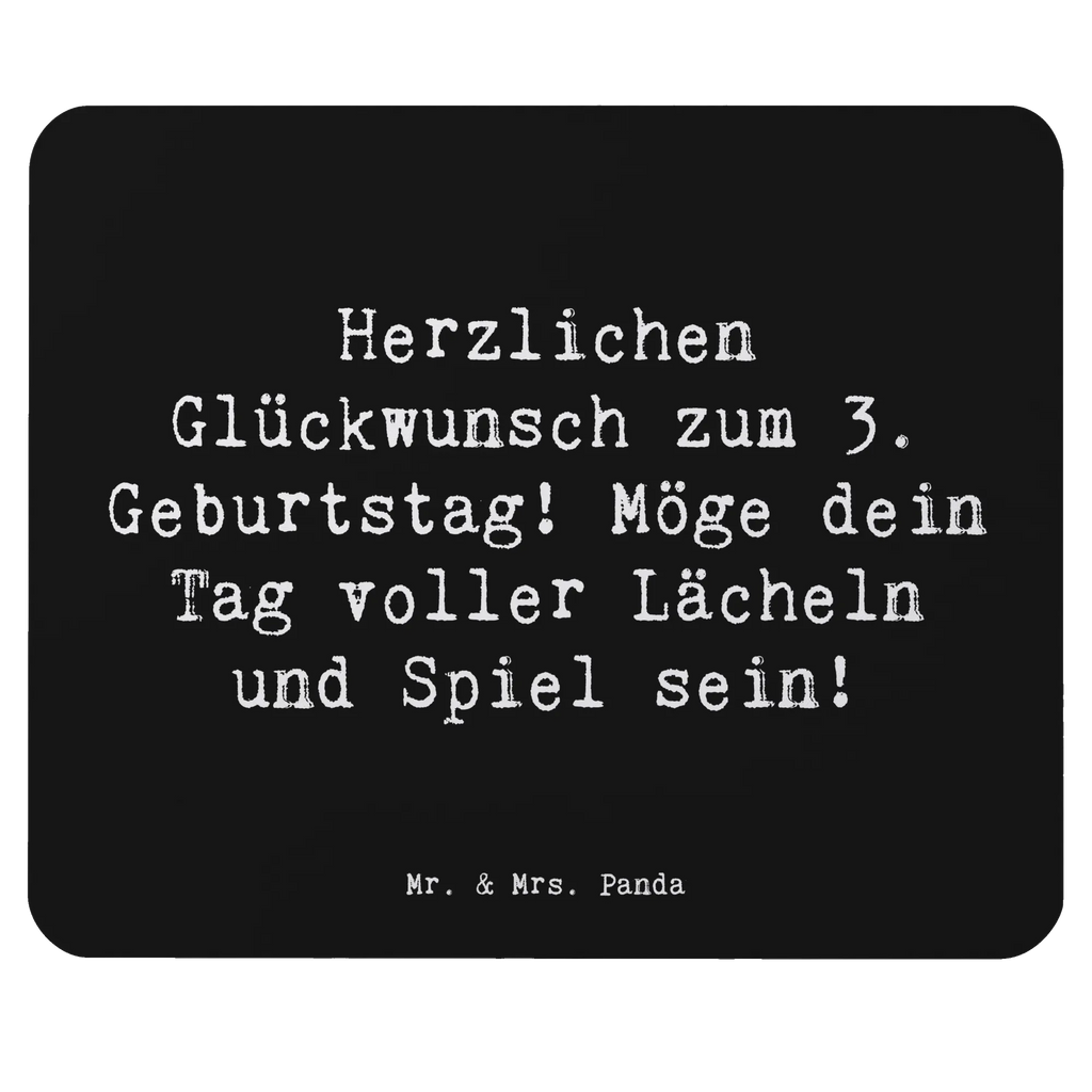 Mouse mat Saying Herzlichen Glückwunsch zum 3. Geburtstag! Möge dein Tag voller Lächeln und Spiel sein! Mausunterlage, PC Zubehör, Mauspad, Designer Mauspad, Computer zubehör, Mousepad, Arbeitszimmer, Einzigartiges Mauspad, Mauspad Büro, Büroausstattung, Geburtstag, Geburtstagsgeschenk, Geschenk