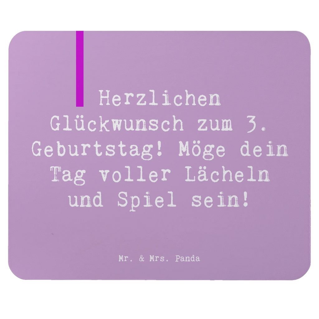 Mouse mat Saying Herzlichen Glückwunsch zum 3. Geburtstag! Möge dein Tag voller Lächeln und Spiel sein! Mausunterlage, PC Zubehör, Mauspad, Designer Mauspad, Computer zubehör, Mousepad, Arbeitszimmer, Einzigartiges Mauspad, Mauspad Büro, Büroausstattung, Geburtstag, Geburtstagsgeschenk, Geschenk