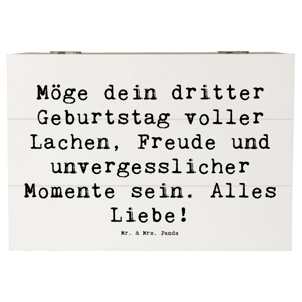 Holzkiste Spruch 3. Geburtstag Glück Geschenkdose, Kiste, XXL, Holzkiste, Geschenkbox, Erinnerungskiste, Erinnerungsbox, Schatulle, Truhe, Dekokiste, Schatzkiste, Aufbewahrungsbox, Geburtstag, Geburtstagsgeschenk, Geschenk
