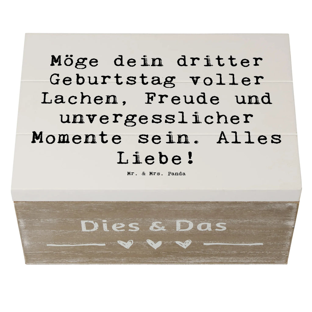 Holzkiste Spruch 3. Geburtstag Glück Geschenkdose, Kiste, XXL, Holzkiste, Geschenkbox, Erinnerungskiste, Erinnerungsbox, Schatulle, Truhe, Dekokiste, Schatzkiste, Aufbewahrungsbox, Geburtstag, Geburtstagsgeschenk, Geschenk