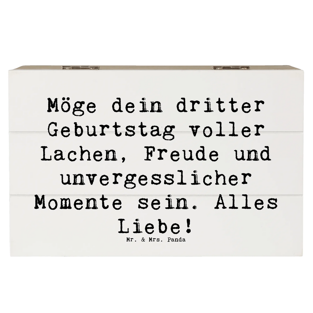 Holzkiste Spruch 3. Geburtstag Glück Geschenkdose, Kiste, XXL, Holzkiste, Geschenkbox, Erinnerungskiste, Erinnerungsbox, Schatulle, Truhe, Dekokiste, Schatzkiste, Aufbewahrungsbox, Geburtstag, Geburtstagsgeschenk, Geschenk