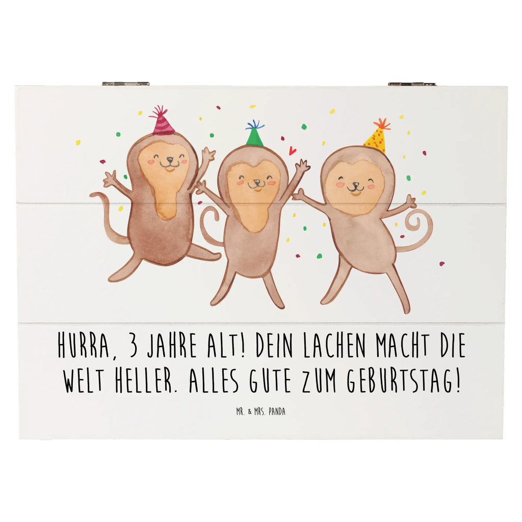 Wooden chest Hurra, 3 Jahre alt! Dein Lachen macht die Welt heller. Alles Gute zum Geburtstag! Truhe, Kiste, Geschenkbox, Aufbewahrungsbox, Erinnerungsbox, Erinnerungskiste, Geschenkdose, Schatulle, XXL, Dekokiste, Holzkiste, Schatzkiste, Geburtstag, Geburtstagsgeschenk, Geschenk