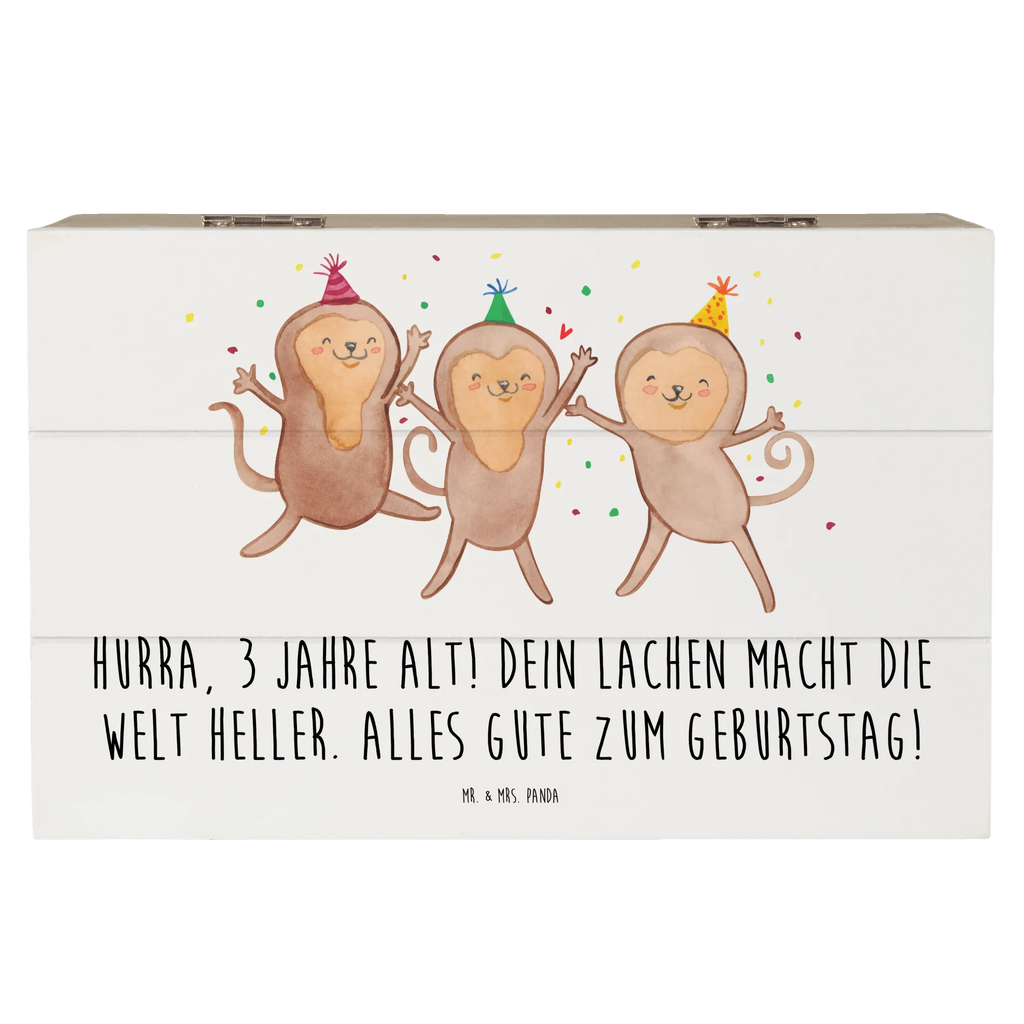 Wooden chest Hurra, 3 Jahre alt! Dein Lachen macht die Welt heller. Alles Gute zum Geburtstag! Truhe, Kiste, Geschenkbox, Aufbewahrungsbox, Erinnerungsbox, Erinnerungskiste, Geschenkdose, Schatulle, XXL, Dekokiste, Holzkiste, Schatzkiste, Geburtstag, Geburtstagsgeschenk, Geschenk