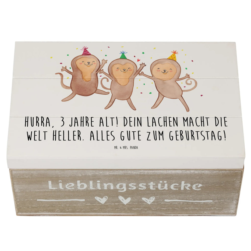 Wooden chest Hurra, 3 Jahre alt! Dein Lachen macht die Welt heller. Alles Gute zum Geburtstag! Truhe, Kiste, Geschenkbox, Aufbewahrungsbox, Erinnerungsbox, Erinnerungskiste, Geschenkdose, Schatulle, XXL, Dekokiste, Holzkiste, Schatzkiste, Geburtstag, Geburtstagsgeschenk, Geschenk