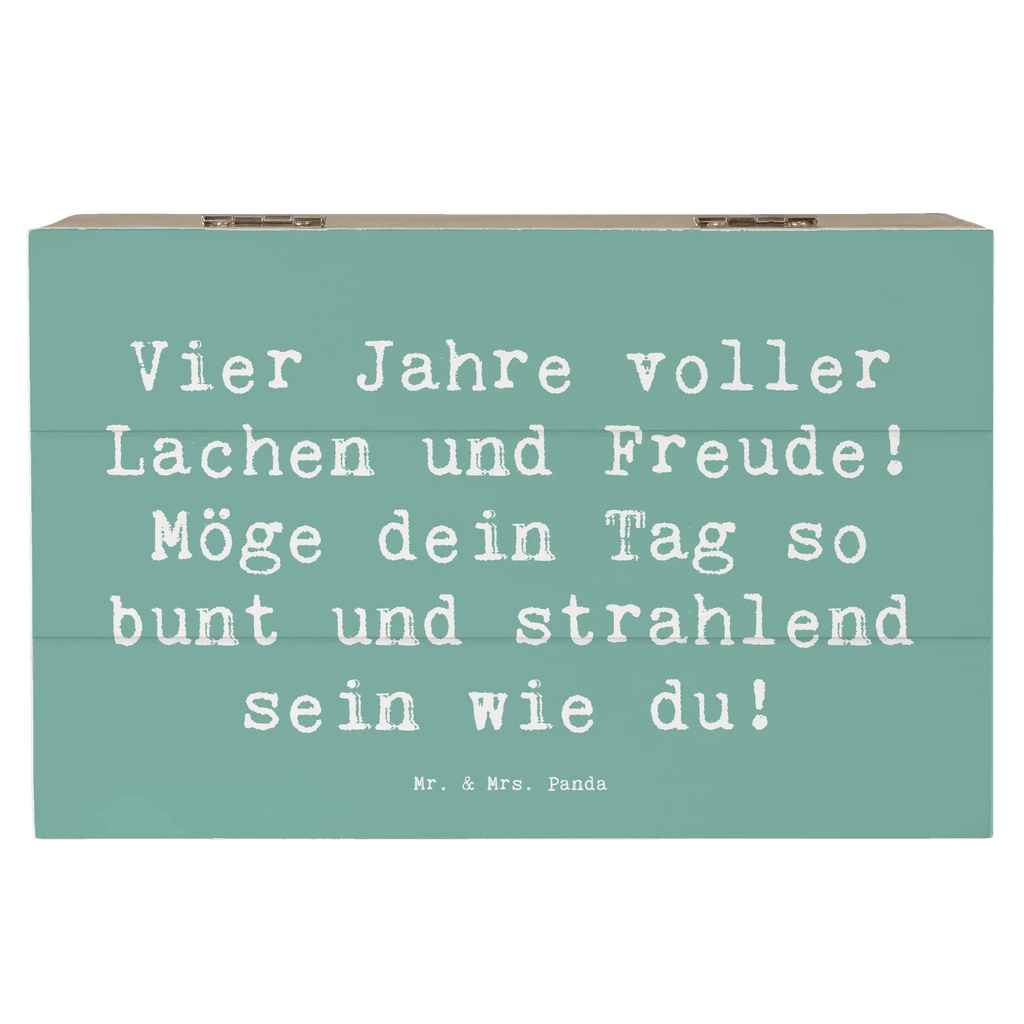 Holzkiste Spruch 4. Geburtstag Freude Dekokiste, Kiste, Truhe, Schatzkiste, Schatulle, XXL, Erinnerungsbox, Holzkiste, Aufbewahrungsbox, Geschenkdose, Geschenkbox, Erinnerungskiste, Geburtstag, Geburtstagsgeschenk, Geschenk