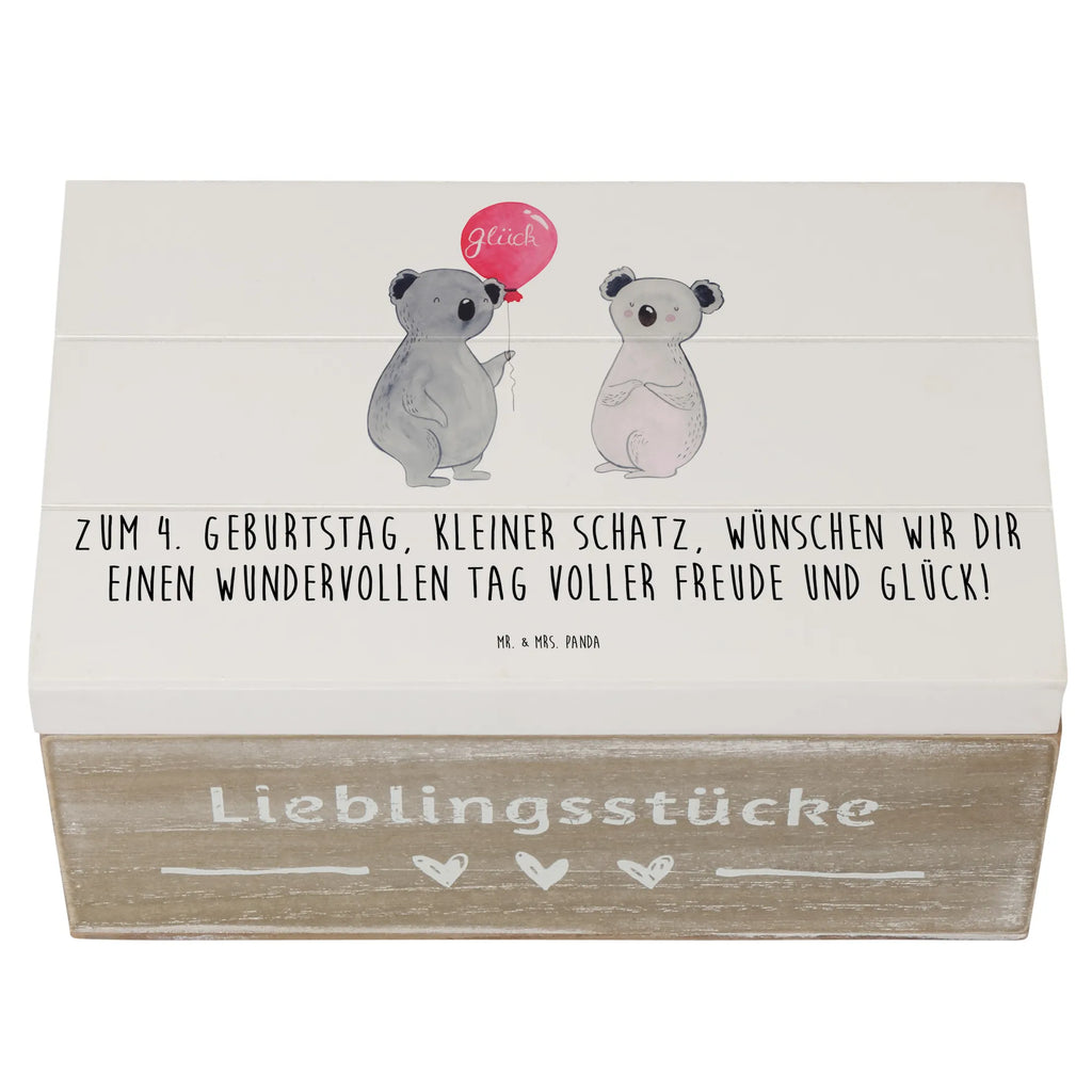 Holzkiste 4. Geburtstag Kiste, Schatulle, Dekokiste, Holzkiste, Erinnerungskiste, Erinnerungsbox, Aufbewahrungsbox, XXL, Schatzkiste, Truhe, Geschenkbox, Geschenkdose, Geburtstag, Geburtstagsgeschenk, Geschenk
