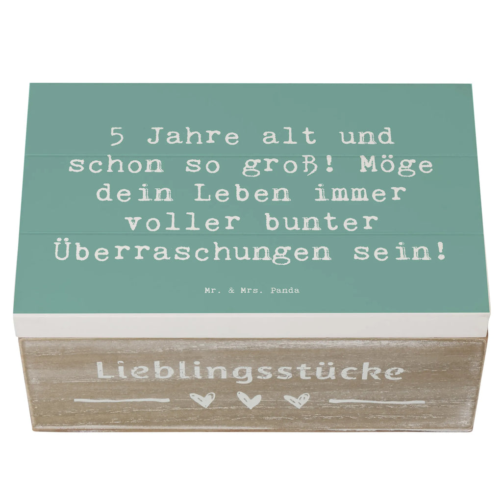 Holzkiste Spruch 5. Geburtstag Schatulle, Geschenkdose, Kiste, Truhe, Dekokiste, Geschenkbox, Schatzkiste, XXL, Holzkiste, Aufbewahrungsbox, Erinnerungskiste, Erinnerungsbox, Geburtstag, Geburtstagsgeschenk, Geschenk