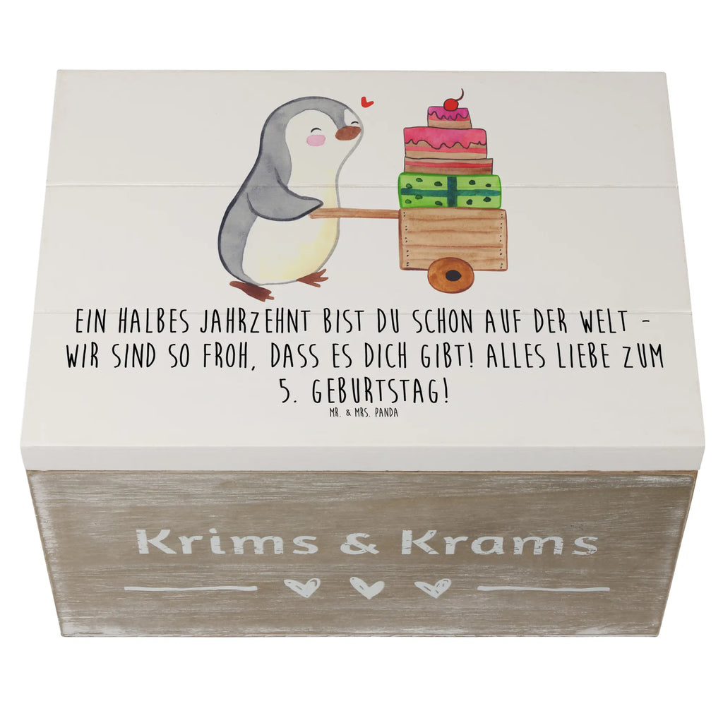 Holzkiste 5. Geburtstag Freude Erinnerungskiste, Aufbewahrungsbox, Holzkiste, Erinnerungsbox, Dekokiste, XXL, Kiste, Geschenkbox, Schatulle, Schatzkiste, Truhe, Geschenkdose, Geburtstag, Geburtstagsgeschenk, Geschenk