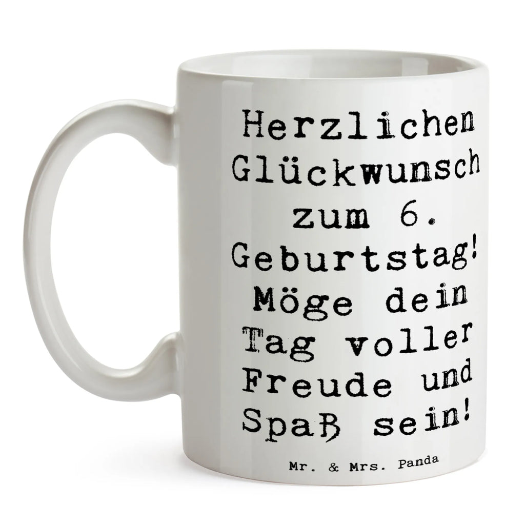 Mug Saying Herzlichen Glückwunsch zum 6. Geburtstag! Möge dein Tag voller Freude und Spaß sein! Designtasse, Keramiktassen, Teetasse, Henkeltasse, Kakaotasse, Frühstückstassen, Frühstückstasse, heißgetränkebecher, Teebecher, Pott, Kaffeepott, Kaffeetasse, Keramiktasse, Bürobecher, Trinkbecher, Henkelbecher, Trinktasse, Kakaotassen, Teepott, Kaffeetassen, Henkeltassen, Teetassen, Tassen, Becher, Bürotasse, Kaffeebecher, Tasse, Frühstücksbecher, Keramikbecher, Geschenk, Geburtstagsgeschenk, Geburtstag