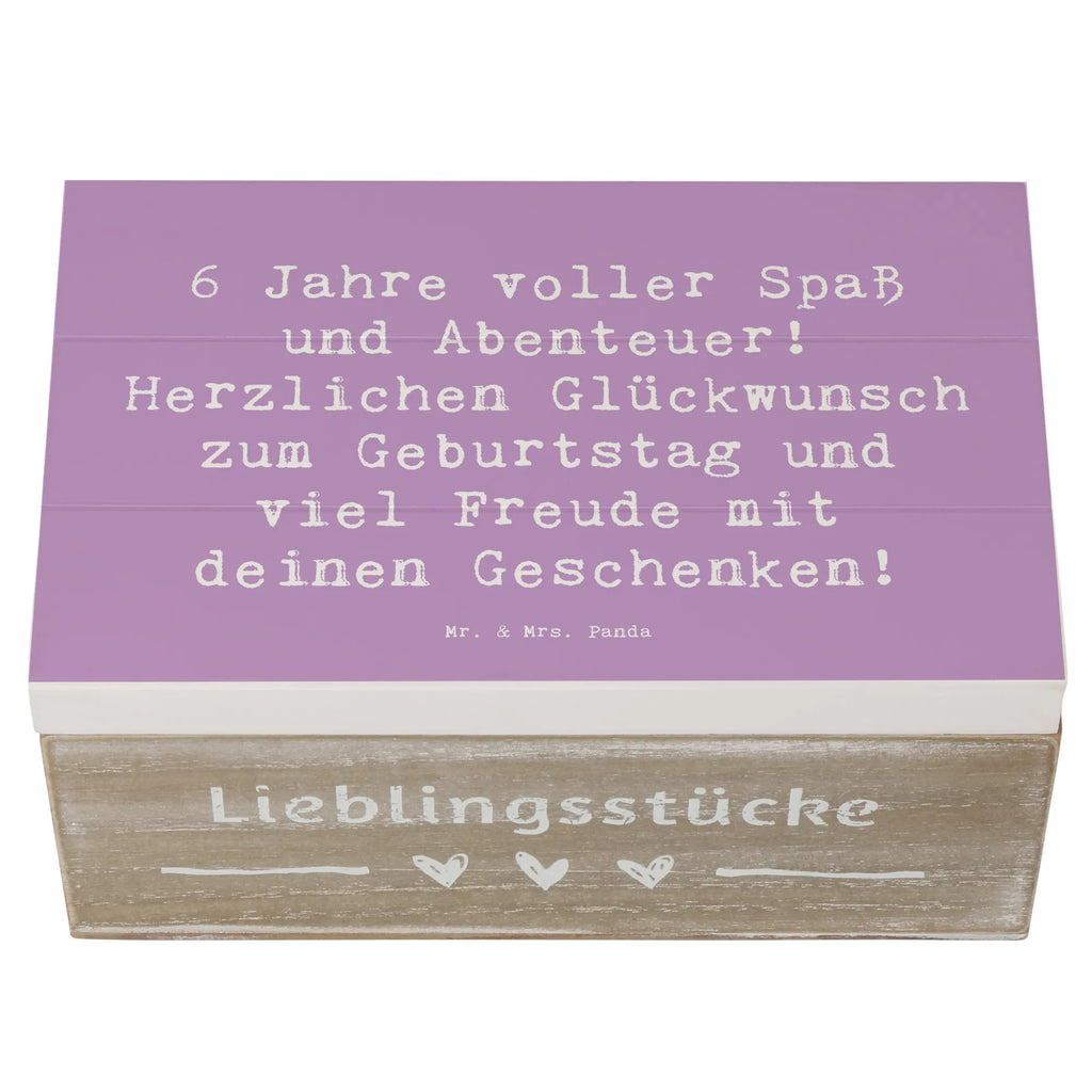 Holzkiste Spruch 6. Geburtstag Freude Truhe, Erinnerungskiste, XXL, Geschenkdose, Dekokiste, Holzkiste, Geschenkbox, Aufbewahrungsbox, Kiste, Schatzkiste, Schatulle, Erinnerungsbox, Geburtstag, Geburtstagsgeschenk, Geschenk