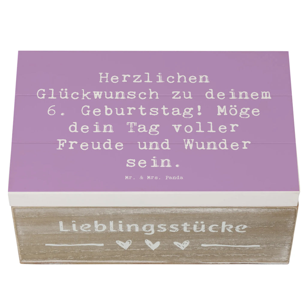 Holzkiste Spruch 6. Geburtstag Geschenkdose, Schatzkiste, Geschenkbox, Kiste, Schatulle, Erinnerungsbox, Dekokiste, XXL, Truhe, Aufbewahrungsbox, Erinnerungskiste, Holzkiste, Geburtstag, Geburtstagsgeschenk, Geschenk