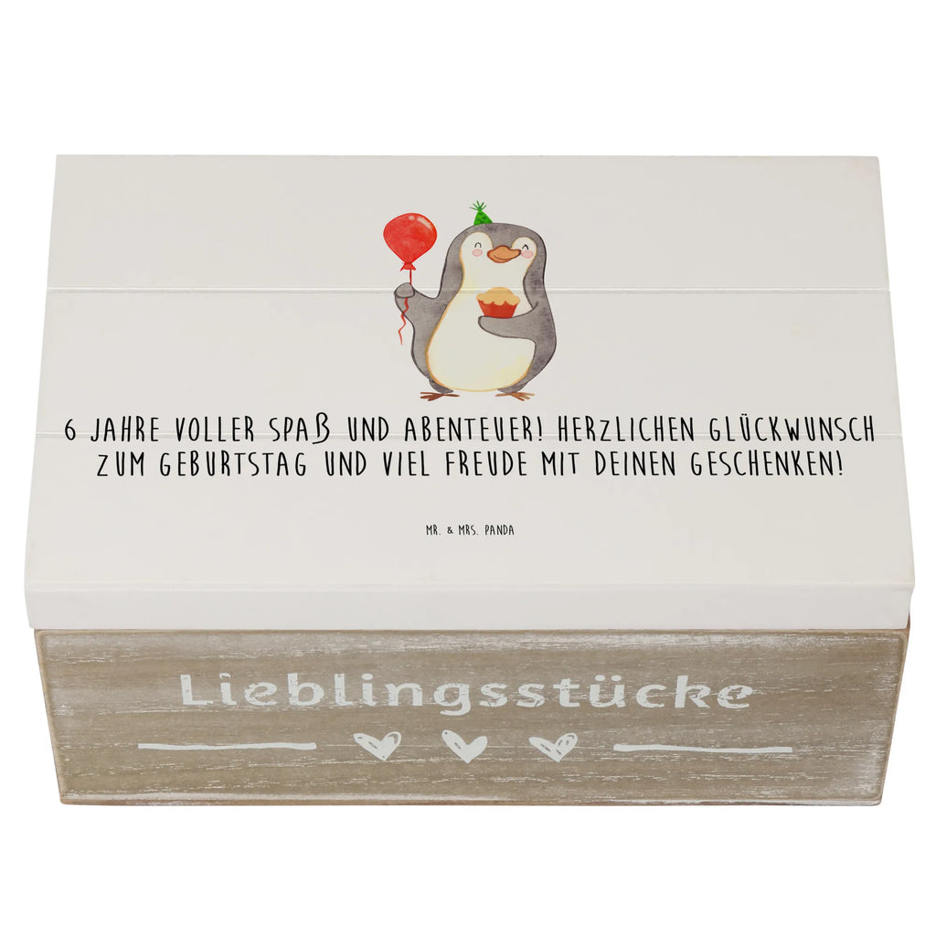 Holzkiste 6. Geburtstag Freude Schatzkiste, Truhe, Geschenkdose, Erinnerungsbox, Aufbewahrungsbox, Erinnerungskiste, Holzkiste, Geschenkbox, Dekokiste, Schatulle, XXL, Kiste, Geburtstag, Geburtstagsgeschenk, Geschenk