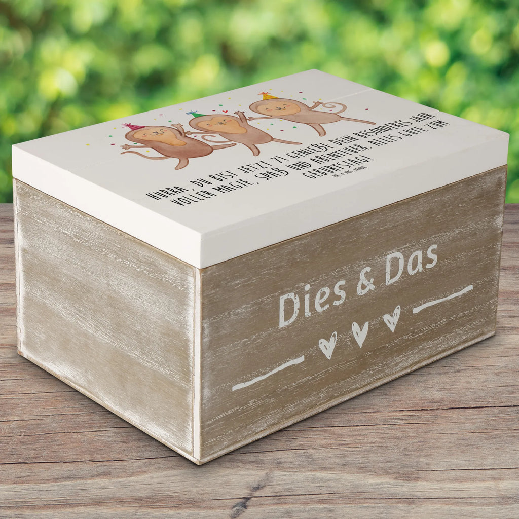 Holzkiste 7. Geburtstag Dekokiste, Holzkiste, Geschenkbox, Truhe, Erinnerungsbox, Schatzkiste, Kiste, Aufbewahrungsbox, Erinnerungskiste, Schatulle, XXL, Geschenkdose, Geburtstag, Geburtstagsgeschenk, Geschenk
