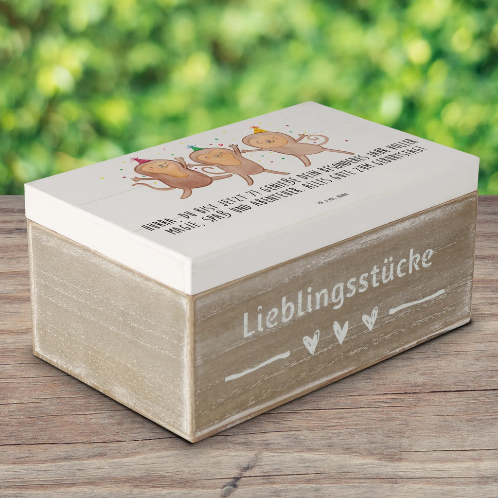 Holzkiste 7. Geburtstag Dekokiste, Holzkiste, Geschenkbox, Truhe, Erinnerungsbox, Schatzkiste, Kiste, Aufbewahrungsbox, Erinnerungskiste, Schatulle, XXL, Geschenkdose, Geburtstag, Geburtstagsgeschenk, Geschenk