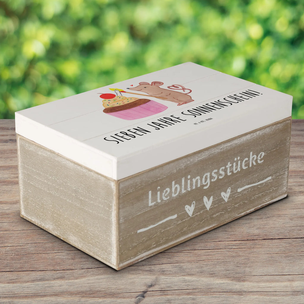 Holzkiste 7. Geburtstag Sonnenschein Erinnerungskiste, Truhe, Aufbewahrungsbox, Geschenkbox, XXL, Kiste, Erinnerungsbox, Schatulle, Schatzkiste, Dekokiste, Geschenkdose, Holzkiste, Geburtstag, Geburtstagsgeschenk, Geschenk