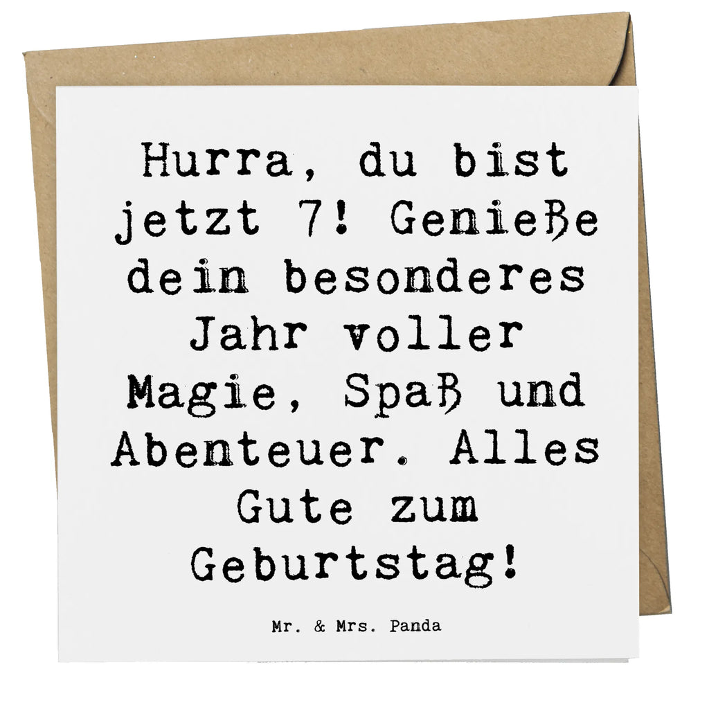 Deluxe Card Saying Hurra, du bist jetzt 7! Genieße dein besonderes Jahr voller Magie, Spaß und Abenteuer. Alles Gute zum Geburtstag! Klappkarte, Hochwertige Klappkarte, Karte, Grußkarte, Hochzeitskarte, Hochwertige Grußkarte, Glückwunschkarte, Geburtstagskarte, Einladungskarte, Geburtstag, Geburtstagsgeschenk, Geschenk