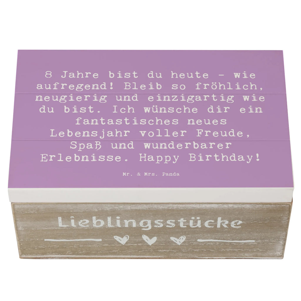Wooden chest Saying 8 Jahre bist du heute - wie aufregend! Bleib so fröhlich, neugierig und einzigartig wie du bist. Ich wünsche dir ein fantastisches neues Lebensjahr voller Freude, Spaß und wunderbarer Erlebnisse. Happy Birthday! Erinnerungsbox, Dekokiste, Holzkiste, XXL, Truhe, Erinnerungskiste, Schatulle, Geschenkbox, Geschenkdose, Schatzkiste, Aufbewahrungsbox, Kiste, Geburtstag, Geburtstagsgeschenk, Geschenk