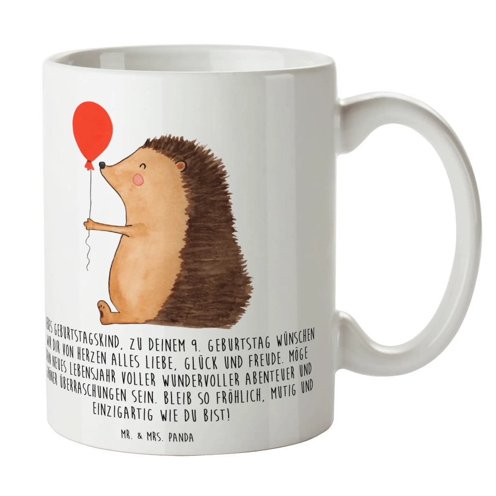 Tasse 9. Geburtstag Glück Tasse, Keramiktasse, Tasse mit Zitaten, Geschenktasse, Bürotasse, Teetasse, Kaffeetasse, Porzellantasse, Tasse mit Motiven, Geburtstag, Geburtstagsgeschenk, Geschenk