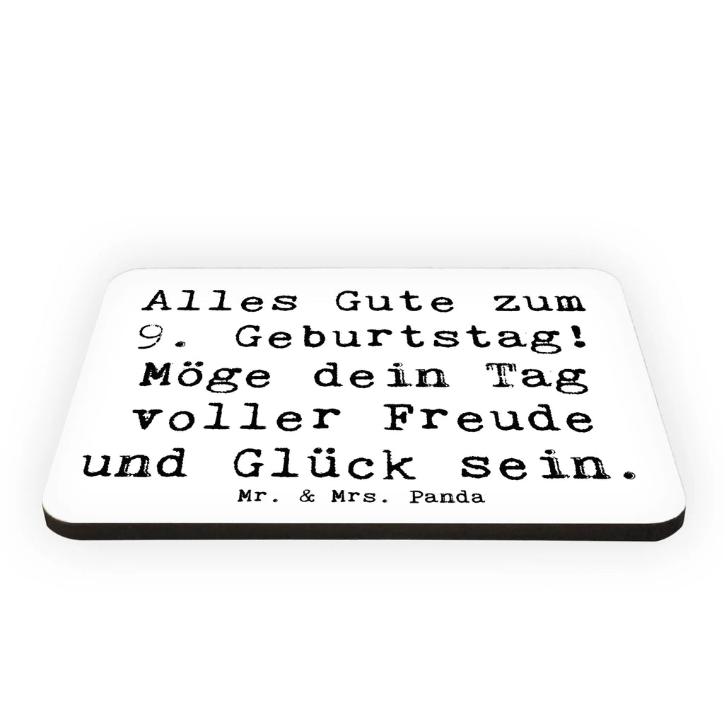 Magnet Saying Alles Gute zum 9. Geburtstag! Möge dein Tag voller Freude und Glück sein. Souvenir Magnet, Pinnwandmagnet, Kühlschrankmagnet, Dekomagnet, Kühlschrank Dekoration, Whiteboard Magnet, Motivmagnete, Notiz Magnet, Geburtstag, Geburtstagsgeschenk, Geschenk