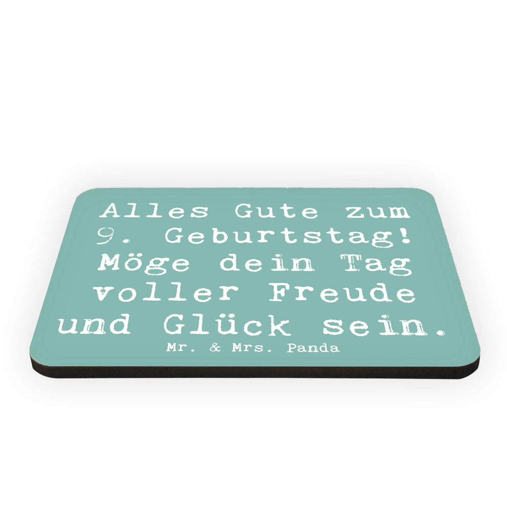 Magnet Saying Alles Gute zum 9. Geburtstag! Möge dein Tag voller Freude und Glück sein. Souvenir Magnet, Pinnwandmagnet, Kühlschrankmagnet, Dekomagnet, Kühlschrank Dekoration, Whiteboard Magnet, Motivmagnete, Notiz Magnet, Geburtstag, Geburtstagsgeschenk, Geschenk