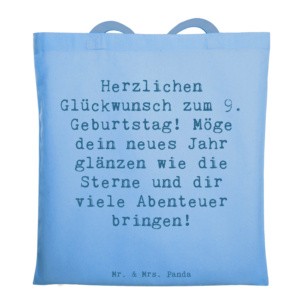 Tragetasche Spruch 9. Geburtstag Glanz Beuteltasche, Beutel, Einkaufstasche, Jutebeutel, Stoffbeutel, Tasche, Shopper, Umhängetasche, Strandtasche, Schultertasche, Stofftasche, Tragetasche, Badetasche, Jutetasche, Einkaufstüte, Laptoptasche, Geburtstag, Geburtstagsgeschenk, Geschenk