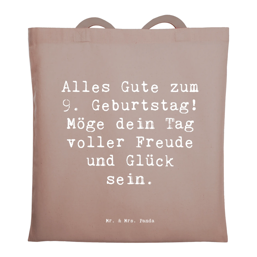 Tragetasche Spruch 9. Geburtstag Freude Einkaufstasche, Jutetasche, Stofftasche, Jutebeutel, Schultertasche, Shopper, Beutel, Umhängetasche, Stoffbeutel, Tragetasche, Badetasche, Laptoptasche, Einkaufstüte, Beuteltasche, Tasche, Strandtasche, Geburtstag, Geburtstagsgeschenk, Geschenk