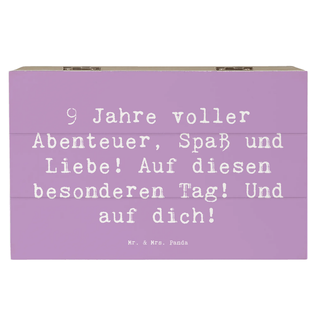 Holzkiste Spruch 9. Geburtstag Abenteuer Kiste, Truhe, Erinnerungskiste, Erinnerungsbox, Schatulle, Dekokiste, Holzkiste, Geschenkbox, XXL, Aufbewahrungsbox, Schatzkiste, Geschenkdose, Geburtstag, Geburtstagsgeschenk, Geschenk