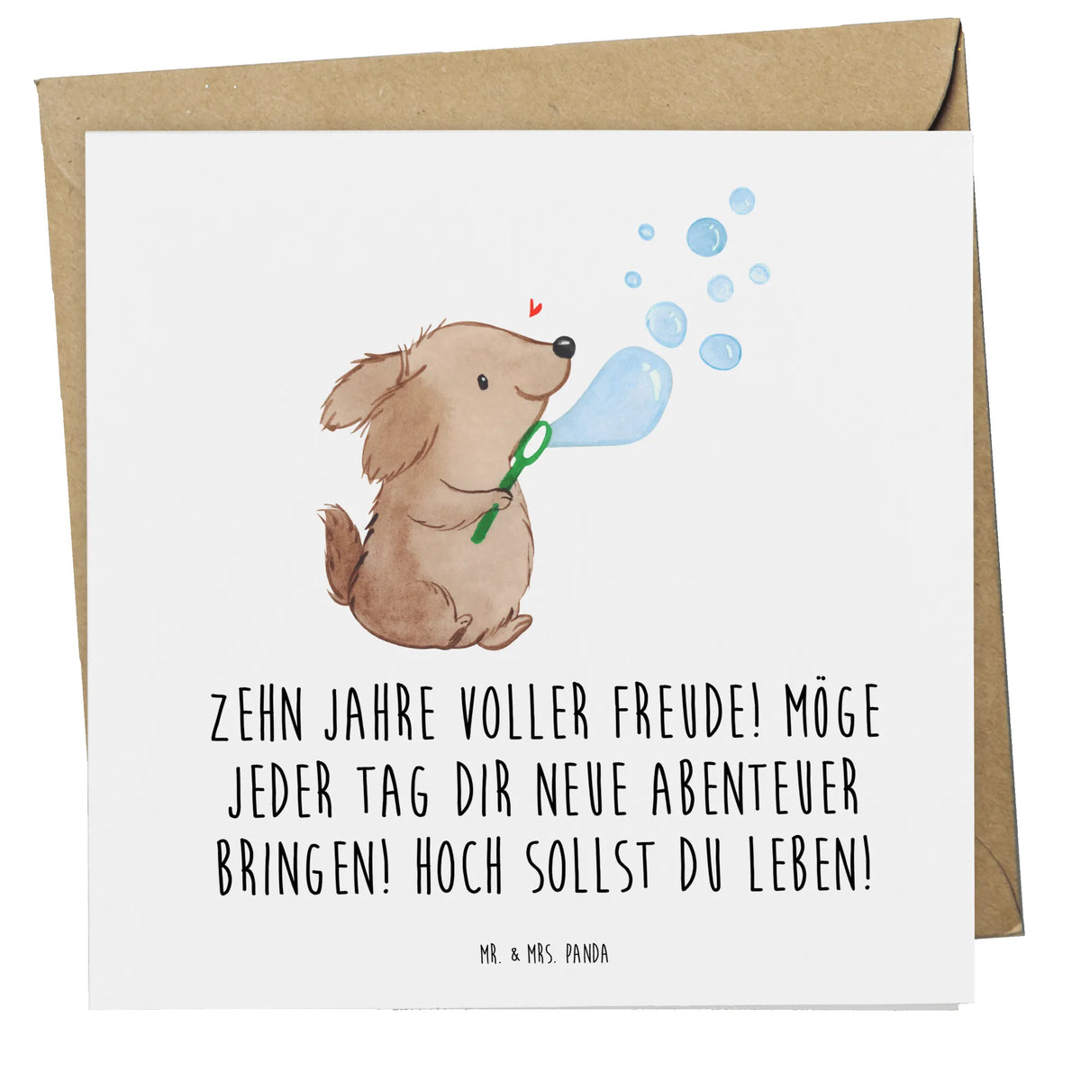 Deluxe Card Zehn Jahre voller Freude! Möge jeder Tag dir neue Abenteue