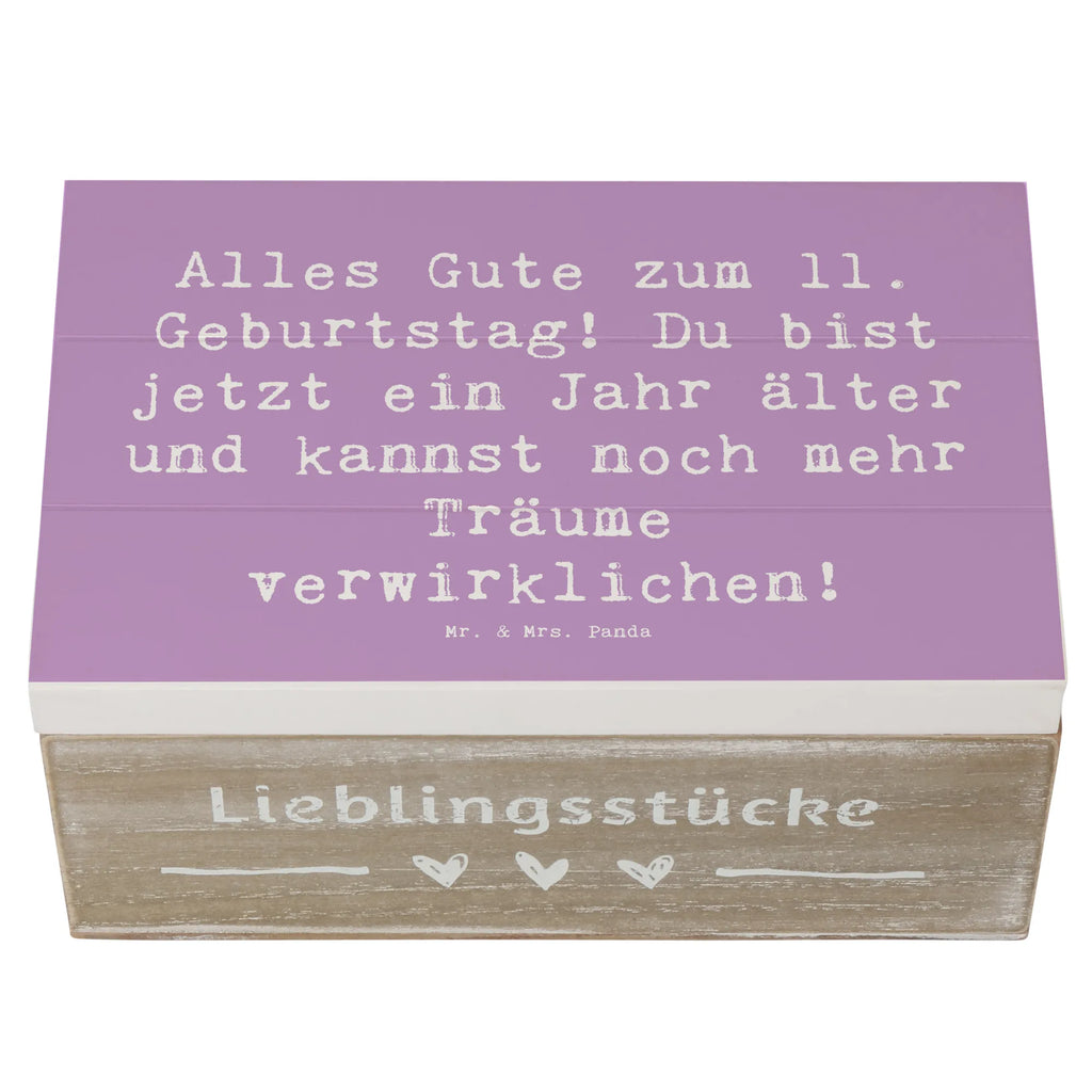 Holzkiste Spruch 11. Geburtstag Kiste, Truhe, Aufbewahrungsbox, Erinnerungskiste, Geschenkdose, Schatulle, Schatzkiste, Geschenkbox, XXL, Erinnerungsbox, Holzkiste, Dekokiste, Geburtstag, Geburtstagsgeschenk, Geschenk