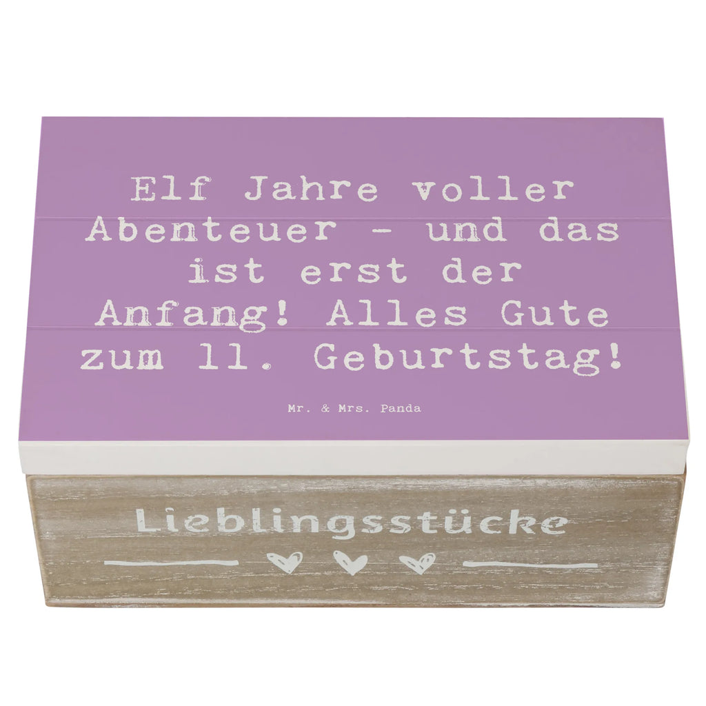 Holzkiste Spruch 11. Geburtstag Abenteuer Aufbewahrungsbox, Dekokiste, Erinnerungsbox, XXL, Geschenkdose, Holzkiste, Kiste, Schatulle, Erinnerungskiste, Geschenkbox, Truhe, Schatzkiste, Geburtstag, Geburtstagsgeschenk, Geschenk
