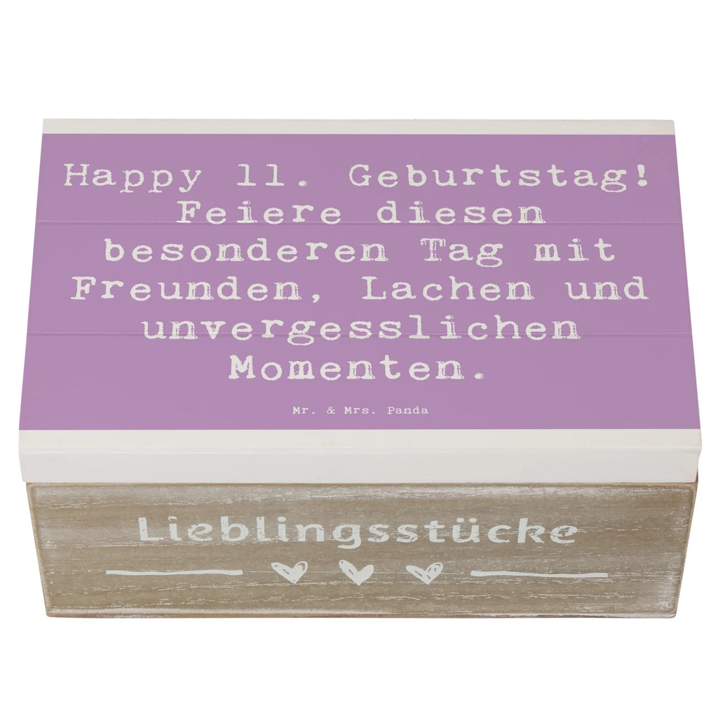 Holzkiste Spruch 11. Geburtstag Freude Geschenkbox, XXL, Schatzkiste, Kiste, Schatulle, Truhe, Erinnerungskiste, Aufbewahrungsbox, Geschenkdose, Holzkiste, Erinnerungsbox, Dekokiste, Geburtstag, Geburtstagsgeschenk, Geschenk