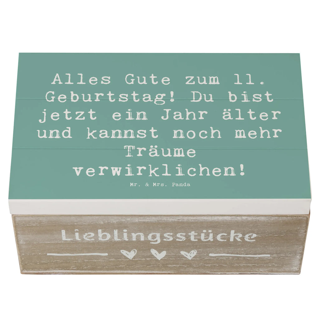 Holzkiste Spruch 11. Geburtstag Kiste, Truhe, Aufbewahrungsbox, Erinnerungskiste, Geschenkdose, Schatulle, Schatzkiste, Geschenkbox, XXL, Erinnerungsbox, Holzkiste, Dekokiste, Geburtstag, Geburtstagsgeschenk, Geschenk