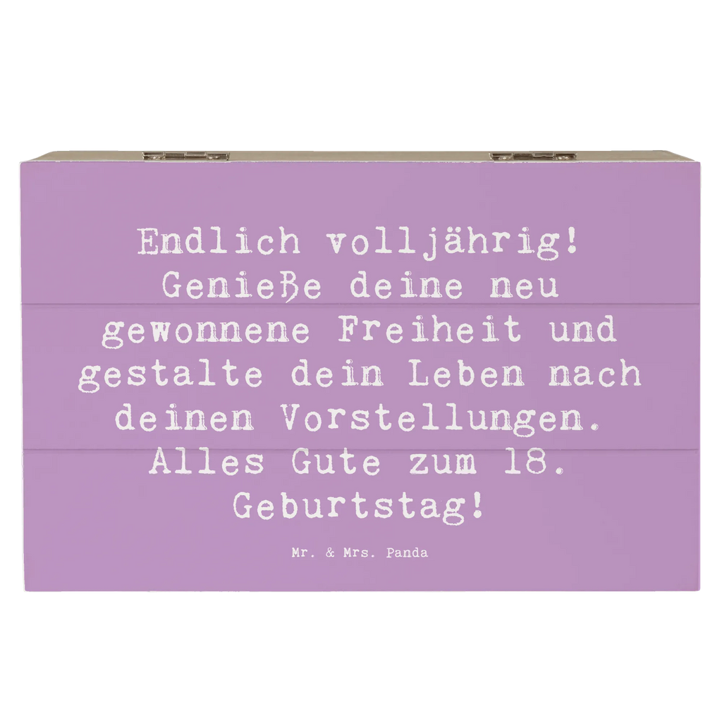 Holzkiste Spruch 18. Geburtstag Freiheit Schatulle, Dekokiste, Kiste, Holzkiste, XXL, Erinnerungsbox, Schatzkiste, Geschenkdose, Truhe, Erinnerungskiste, Aufbewahrungsbox, Geschenkbox, Geburtstag, Geburtstagsgeschenk, Geschenk