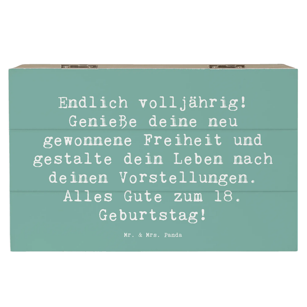 Holzkiste Spruch 18. Geburtstag Freiheit Schatulle, Dekokiste, Kiste, Holzkiste, XXL, Erinnerungsbox, Schatzkiste, Geschenkdose, Truhe, Erinnerungskiste, Aufbewahrungsbox, Geschenkbox, Geburtstag, Geburtstagsgeschenk, Geschenk