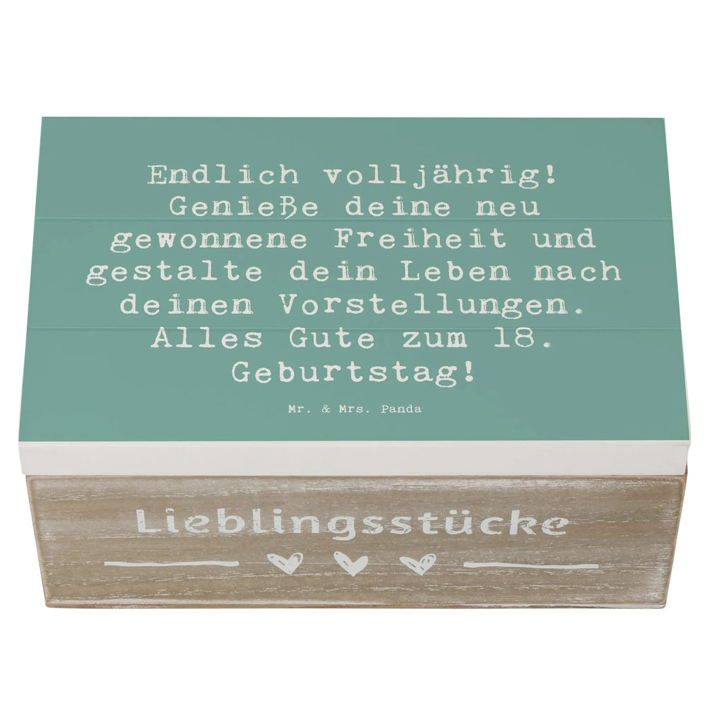 Holzkiste Spruch 18. Geburtstag Freiheit Schatulle, Dekokiste, Kiste, Holzkiste, XXL, Erinnerungsbox, Schatzkiste, Geschenkdose, Truhe, Erinnerungskiste, Aufbewahrungsbox, Geschenkbox, Geburtstag, Geburtstagsgeschenk, Geschenk