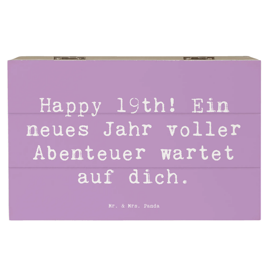 Holzkiste Spruch 19. Geburtstag Abenteuer Erinnerungskiste, Holzkiste, Geschenkdose, Schatzkiste, Schatulle, Geschenkbox, Truhe, Aufbewahrungsbox, Dekokiste, XXL, Erinnerungsbox, Kiste, Geburtstag, Geburtstagsgeschenk, Geschenk