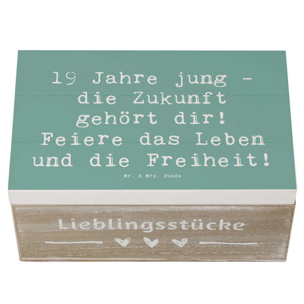 Holzkiste Spruch 19. Geburtstag Geschenkbox, Truhe, Schatzkiste, Aufbewahrungsbox, XXL, Erinnerungskiste, Dekokiste, Erinnerungsbox, Schatulle, Kiste, Geschenkdose, Holzkiste, Geburtstag, Geburtstagsgeschenk, Geschenk