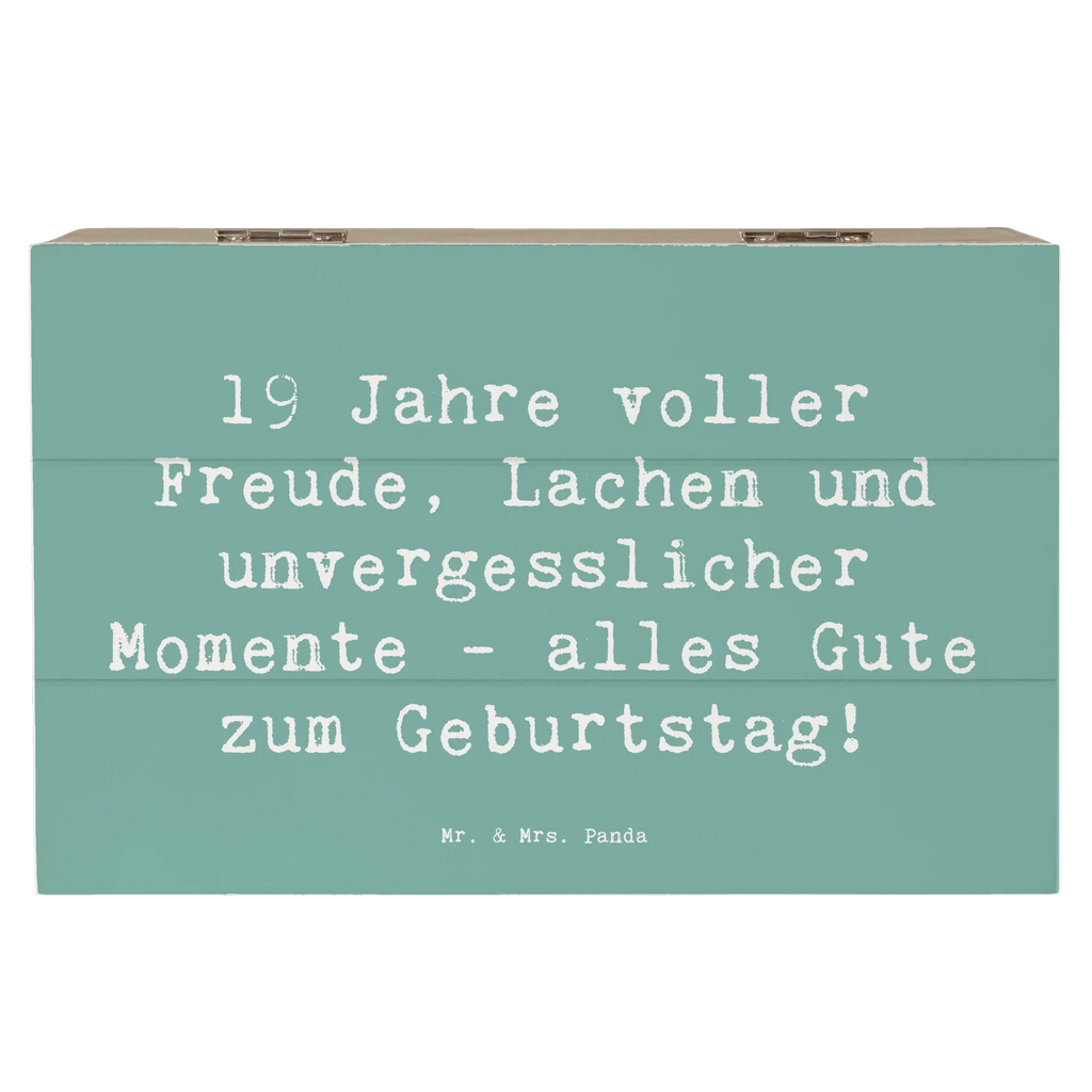 Holzkiste Spruch 19. Geburtstag Freude Aufbewahrungsbox, Geschenkbox, XXL, Geschenkdose, Kiste, Holzkiste, Schatulle, Schatzkiste, Erinnerungsbox, Dekokiste, Truhe, Erinnerungskiste, Geburtstag, Geburtstagsgeschenk, Geschenk