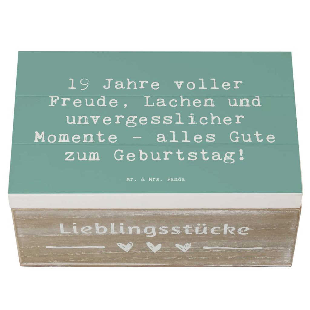 Holzkiste Spruch 19. Geburtstag Freude Aufbewahrungsbox, Geschenkbox, XXL, Geschenkdose, Kiste, Holzkiste, Schatulle, Schatzkiste, Erinnerungsbox, Dekokiste, Truhe, Erinnerungskiste, Geburtstag, Geburtstagsgeschenk, Geschenk