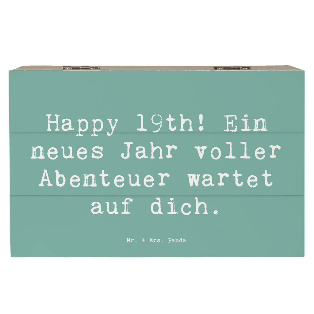 Holzkiste Spruch 19. Geburtstag Abenteuer Erinnerungskiste, Holzkiste, Geschenkdose, Schatzkiste, Schatulle, Geschenkbox, Truhe, Aufbewahrungsbox, Dekokiste, XXL, Erinnerungsbox, Kiste, Geburtstag, Geburtstagsgeschenk, Geschenk
