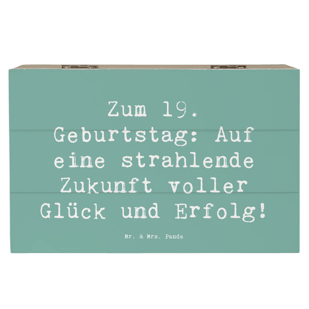 Holzkiste Spruch 19. Geburtstag Zukunft XXL, Erinnerungsbox, Holzkiste, Truhe, Erinnerungskiste, Dekokiste, Geschenkdose, Schatulle, Geschenkbox, Aufbewahrungsbox, Schatzkiste, Kiste, Geburtstag, Geburtstagsgeschenk, Geschenk