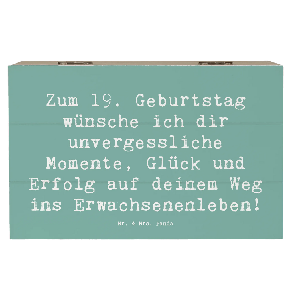 Holzkiste Spruch 19. Geburtstag Wünsche Schatzkiste, Truhe, Geschenkdose, Aufbewahrungsbox, Kiste, Geschenkbox, Erinnerungskiste, Holzkiste, Schatulle, Erinnerungsbox, XXL, Dekokiste, Geburtstag, Geburtstagsgeschenk, Geschenk