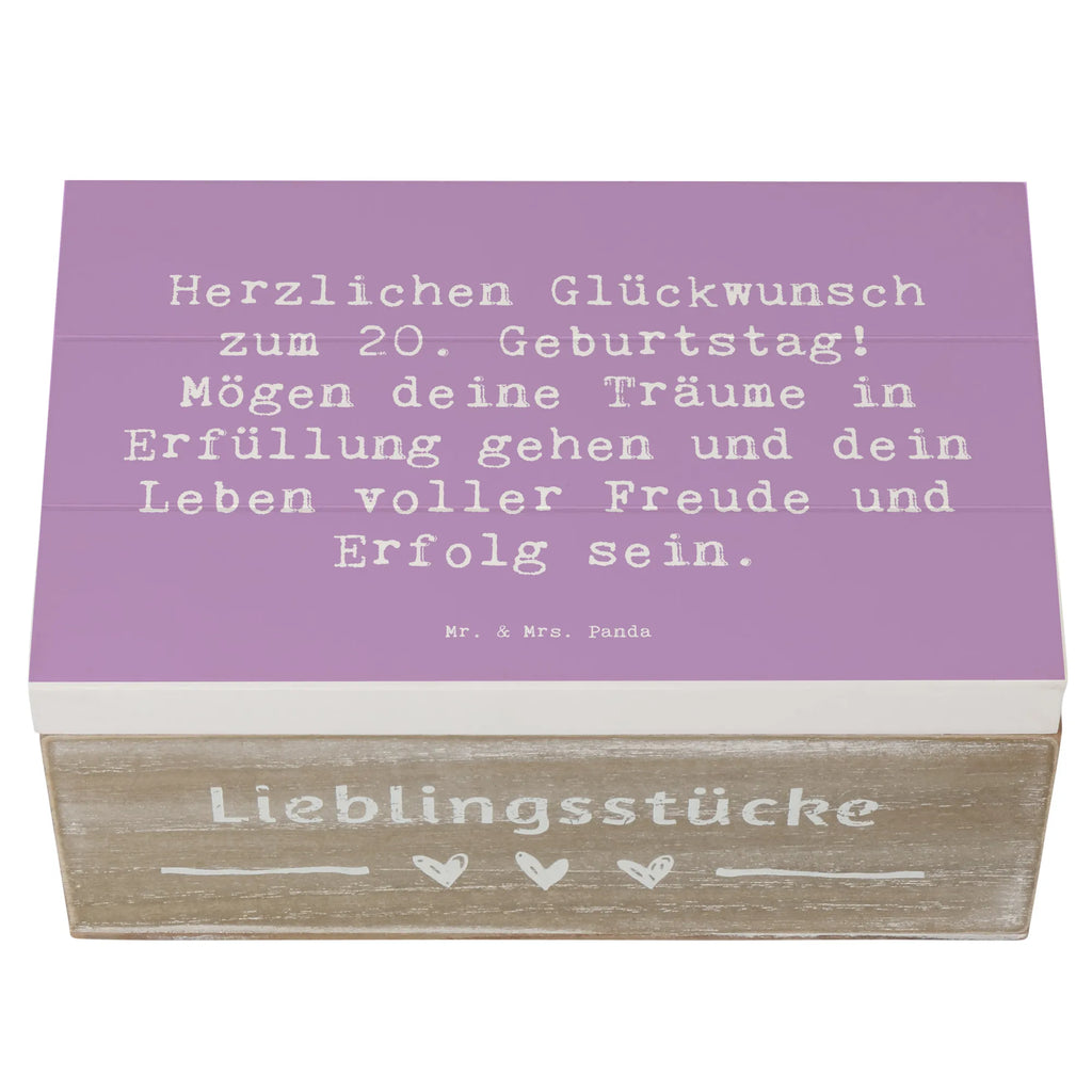 Wooden chest Saying Herzlichen Glückwunsch zum 20. Geburtstag! Mögen deine Träume in Erfüllung gehen und dein Leben voller Freude und Erfolg sein. Schatulle, Geschenkbox, Erinnerungskiste, Erinnerungsbox, Holzkiste, Truhe, Aufbewahrungsbox, Schatzkiste, XXL, Dekokiste, Kiste, Geschenkdose, Geburtstag, Geburtstagsgeschenk, Geschenk