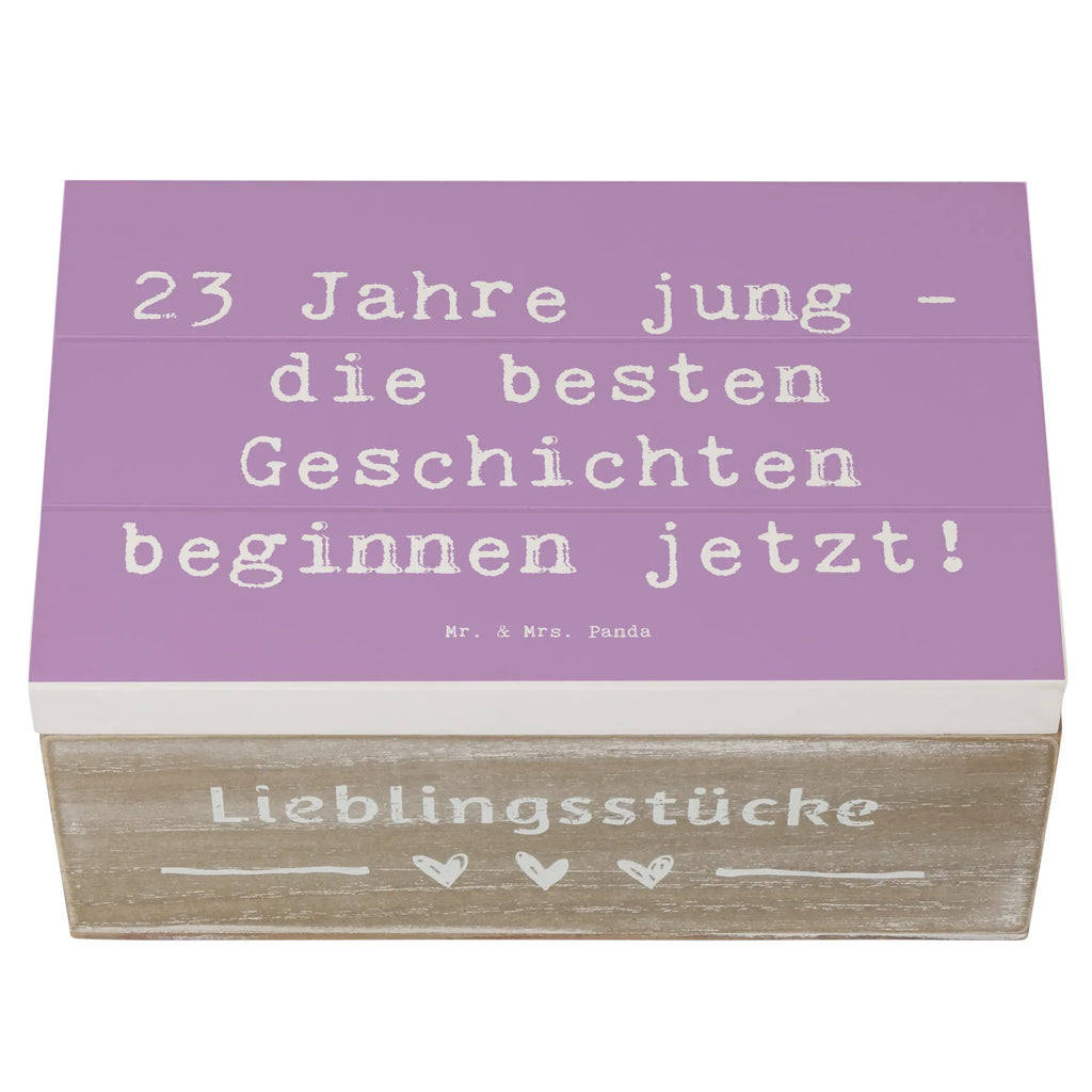 Holzkiste Spruch 23. Geburtstag Geschichten Schatzkiste, Aufbewahrungsbox, Erinnerungsbox, Dekokiste, Schatulle, XXL, Erinnerungskiste, Truhe, Geschenkbox, Kiste, Geschenkdose, Holzkiste, Geburtstag, Geburtstagsgeschenk, Geschenk