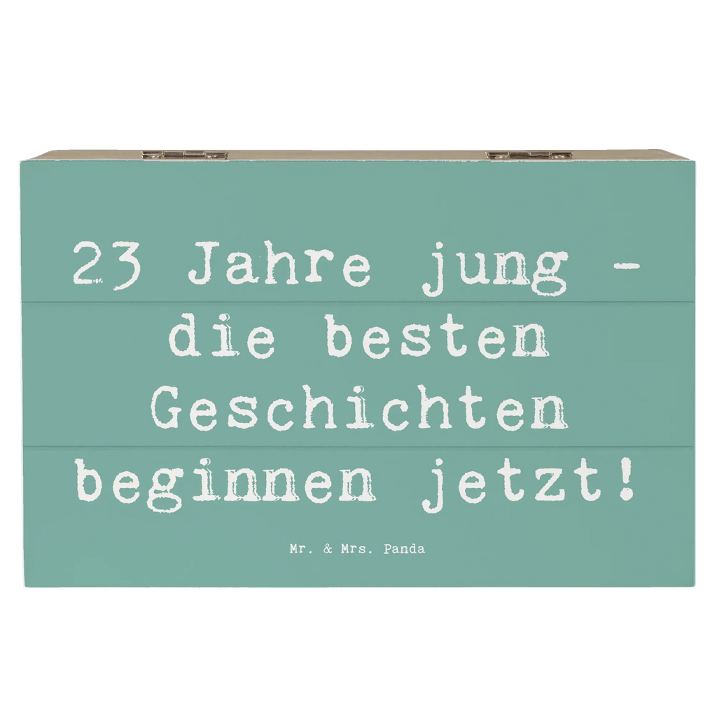 Holzkiste Spruch 23. Geburtstag Geschichten Schatzkiste, Aufbewahrungsbox, Erinnerungsbox, Dekokiste, Schatulle, XXL, Erinnerungskiste, Truhe, Geschenkbox, Kiste, Geschenkdose, Holzkiste, Geburtstag, Geburtstagsgeschenk, Geschenk