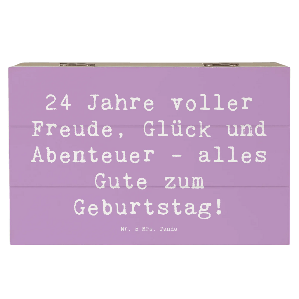 Holzkiste Spruch 24. Geburtstag Geschenkbox, XXL, Kiste, Erinnerungskiste, Geschenkdose, Schatulle, Schatzkiste, Aufbewahrungsbox, Erinnerungsbox, Dekokiste, Holzkiste, Truhe, Geburtstag, Geburtstagsgeschenk, Geschenk